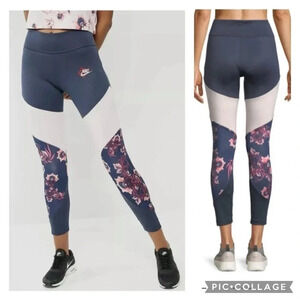 Nike Sportswear Essential Floral Printed Leggings Women’s size Medium